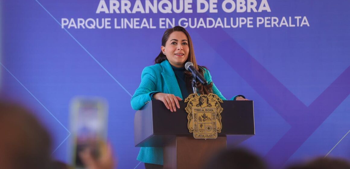 CON UNA INVERSIÓN DE 27.1 MILLONES DE PESOS, TERE JIMÉNEZ PONE EN MARCHA TRABAJOS EN EL PARQUE LINEAL DEL GUADALUPE PERALTA