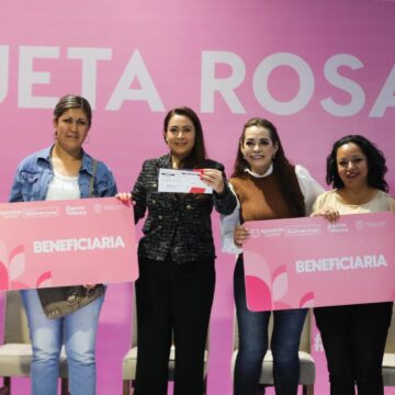 LANZA TERE JIMÉNEZ TARJETA ROSA EN APOYO A MUJERES QUE TRABAJAN POR SUS COMUNIDADES 