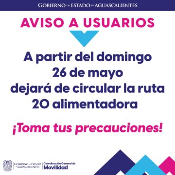 RUTAS 20 NORTE y 20 SUR AMPLÍAN SU RECORRIDO A PARTIR DEL DOMINGO