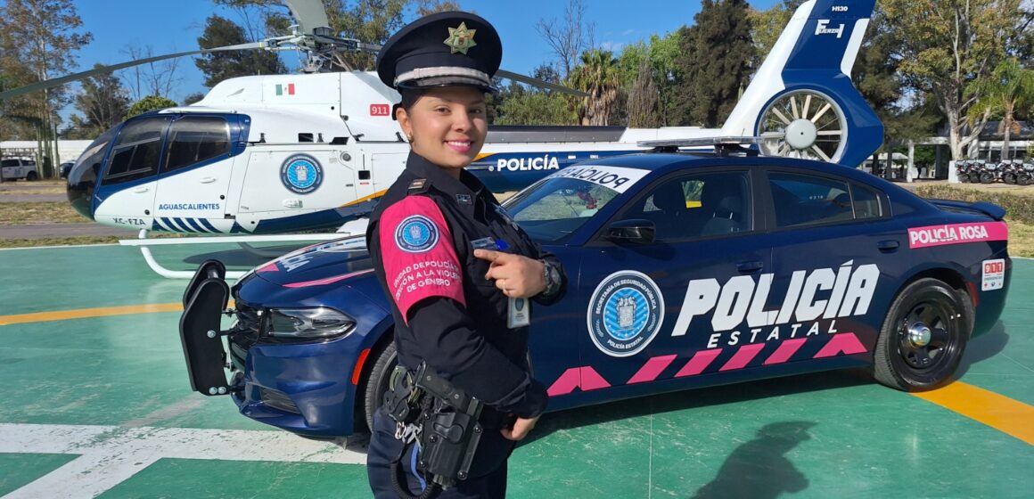 EN AGUASCALIENTES LA POLICÍA ROSA GARANTIZA LA SEGURIDAD DE LAS MUJERES