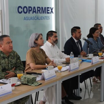 LA SEGURIDAD DE AGUASCALIENTES ES CLAVE PARA PROPICIAR EL CRECIMIENTO ECONÓMICO EN EL ESTADO: COPARMEX