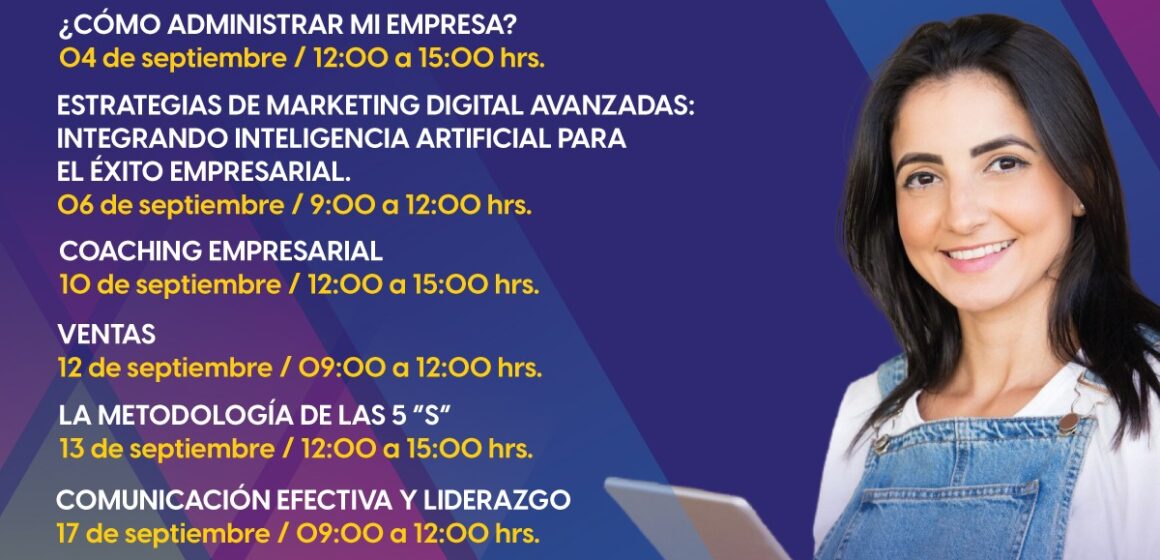 INVITAN A EMPRESARIOS A PARTICIPAR EN CURSOS GRATUITOS CON LOS QUE PODRÁN FORTALECER SUS NEGOCIOS