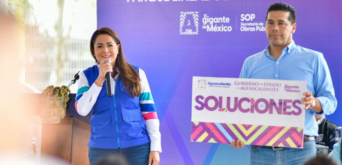 INAUGURA TERE JIMÉNEZ EL PARQUE LINEAL “GUADALUPE PERALTA”; SE INVIRTIERON MÁS DE 30 MILLONES DE PESOS