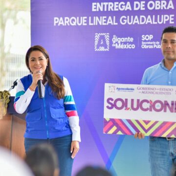 INAUGURA TERE JIMÉNEZ EL PARQUE LINEAL “GUADALUPE PERALTA”; SE INVIRTIERON MÁS DE 30 MILLONES DE PESOS