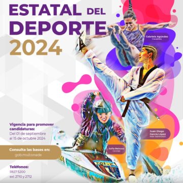 CONVOCAN AL PREMIO ESTATAL DEL DEPORTE 2024