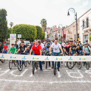 MUNICIPIO DE CALVILLO REALIZA RODADA PARA CONCIENTIZAR A JOVENES A CUIDAR EL AGUA