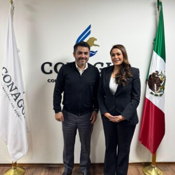 SE REÚNE TERE JIMÉNEZ CON EFRAÍN MORALES LÓPEZ, DIRECTOR GENERAL DE LA COMISIÓN NACIONAL DEL AGUA