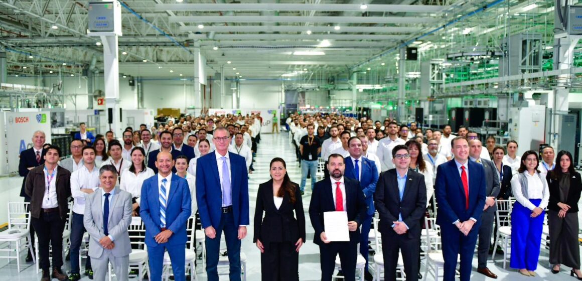 CON UNA INVERSIÓN DE 4 MIL 400 MILLONES DE PESOS, TERE JIMÉNEZ INAUGURA NUEVAS LÍNEAS DE PRODUCCIÓN EN BOSCH AGUASCALIENTES