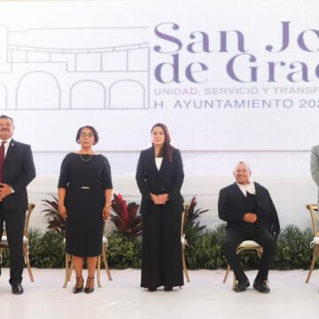 REITERA TERE JIMÉNEZ SU RESPALDO A MUNICIPIOS EN LA TOMA DE PROTESTA DE LAS PRESIDENTAS DE SAN JOSÉ DE GRACIA Y PABELLÓN DE ARTEAGA