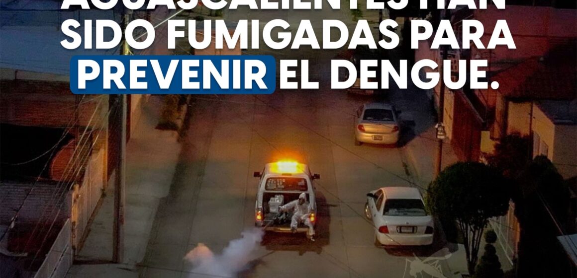 GRACIAS A LABORES DE PREVENCIÓN, EN AGUASCALIENTES SE MANTIENE CONTROL SOBRE PROPAGACIÓN DEL DENGUE