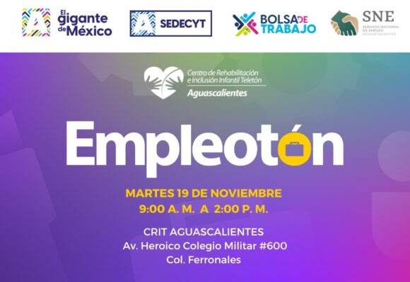 JORNADA DE EMPLEO PARA PERSONAS CON DISCAPACIDAD ESTE 19 DE NOVIEMBRE EN EL TELETÓN AGUASCALIENTES