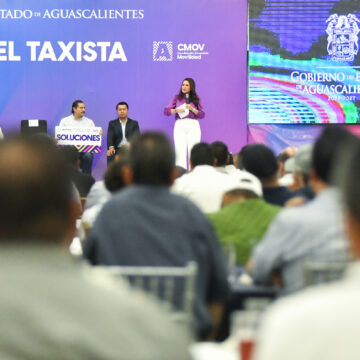 RECONOCE TERE JIMÉNEZ LABOR DE TAXISTAS EN AGUASCALIENTES
