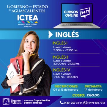 INVITAN A INSCRIBIRSE A CURSOS EN LÍNEA; EL CIERRE DEL REGISTRO SERÁ EL 15 DE FEBRERO