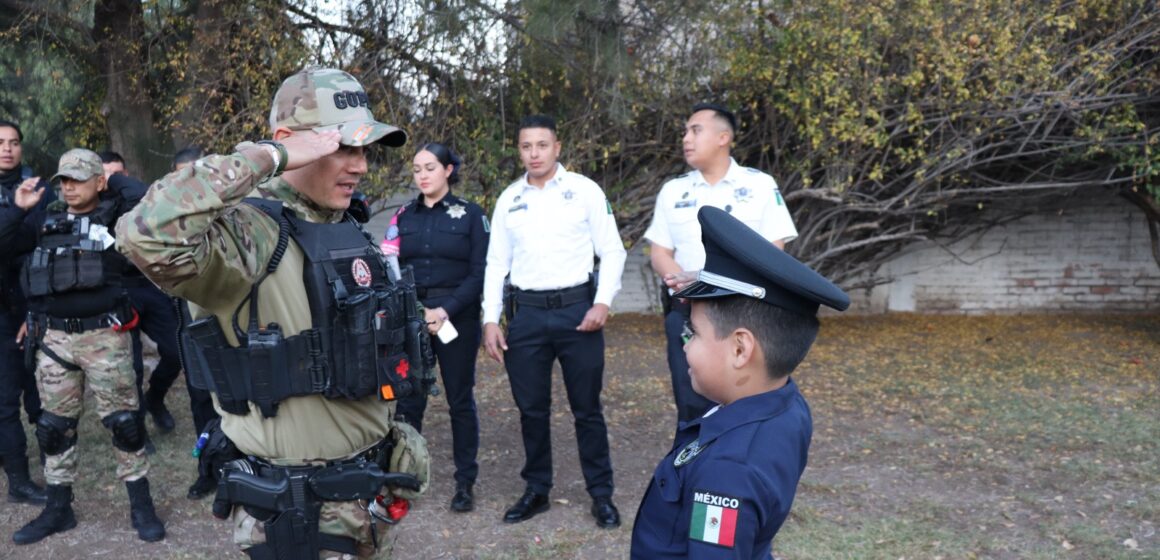 POLICÍAS ESTATALES CUMPLEN EL SUEÑO DE PAQUITO: FESTEJARON CON ÉL SU CUMPLEAÑOS NÚMERO 10