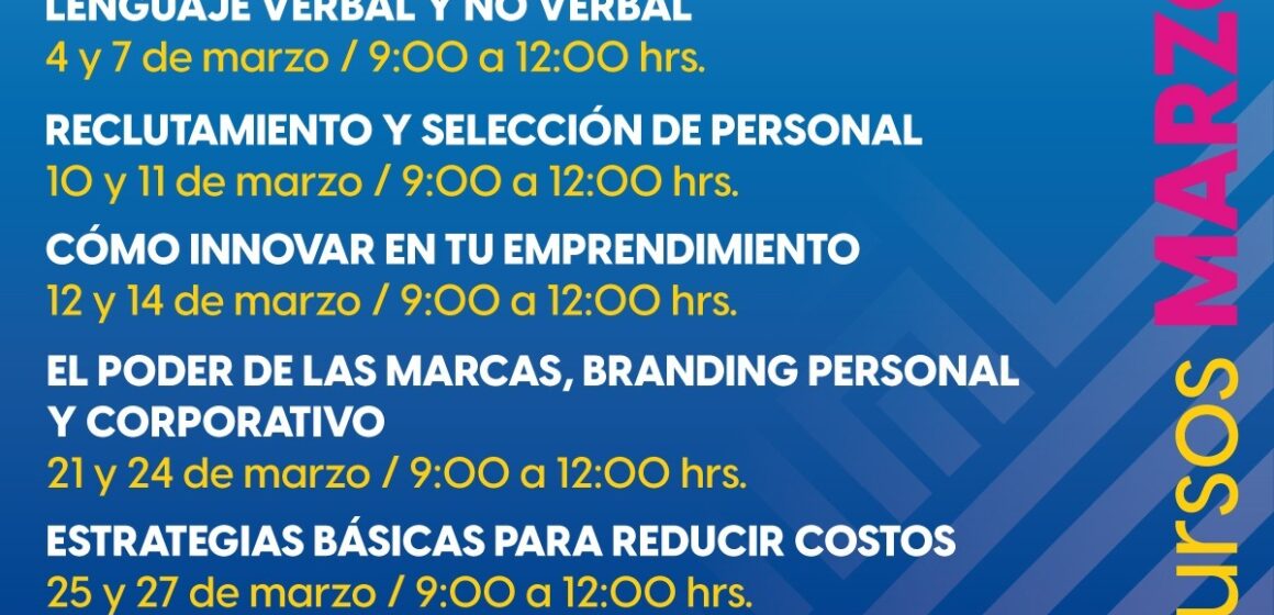 ANUNCIAN CURSOS GRATUITOS DE CAPACITACIÓN PARA EMPRENDEDORES Y EMPRESARIOS