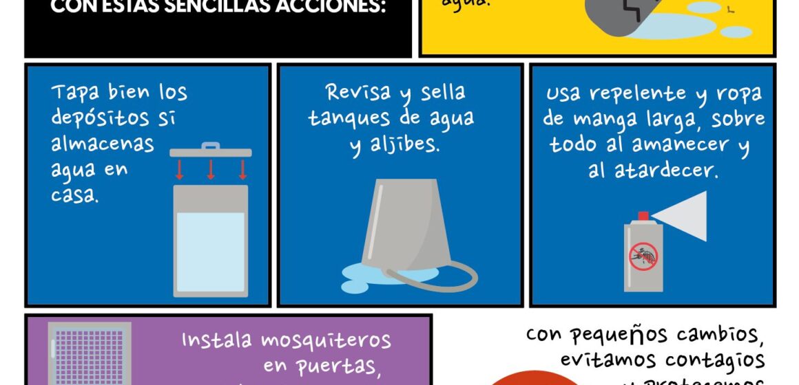 CON SENCILLAS RECOMENDACIONES PODEMOS PREVENIR EL DENGUE
