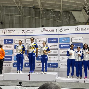 DEPORTISTAS DE AGUASCALIENTES GANAN SEIS MEDALLAS EN CICLISMO DE PISTA, ATLETISMO Y BÁDMINTON EN LA OLIMPIADA CONADE