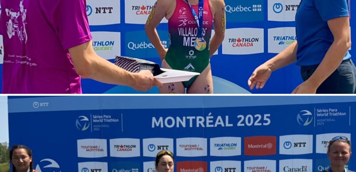 KENIA VILLALOBOS VUELVE A CONQUISTAR EL ORO EN SERIE MUNDIAL DE PARATRIATLÓN EN CANADÁ