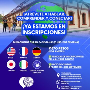 EL CENTRO DE IDIOMAS DE LA UNIVERSIDAD TECNOLÓGICA EL RETOÑO EXTIENDE INSCRIPCIONES PARA SUS CURSOS