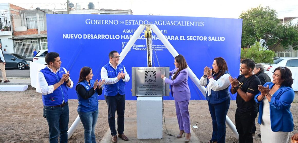 CON UNA INVERSIÓN SUPERIOR A LOS 72 MILLONES DE PESOS, INICIA TERE JIMÉNEZ CONSTRUCCIÓN DE DESARROLLO HABITACIONAL PARA EL SECTOR SALUD