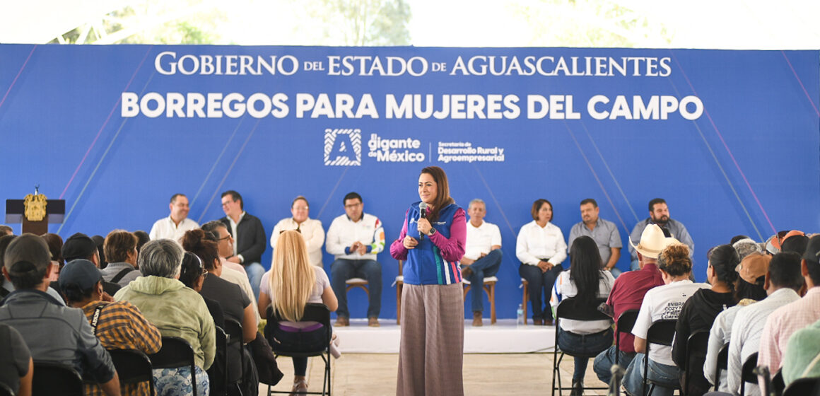 TERE JIMÉNEZ IMPULSA EL EMPRENDIMIENTO DE MUJERES DEL CAMPO CON ENTREGA DE BORREGOS