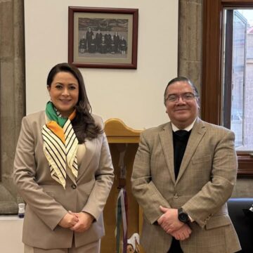 TERE JIMÉNEZ SE REÚNE CON EL MINISTRO DE LA SUPREMA CORTE DE JUSTICIA DE LA NACIÓN, IRVING ESPINOSA