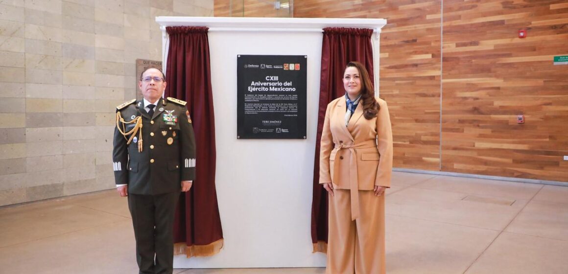 RECONOCE TERE JIMÉNEZ LA LABOR DEL EJÉRCITO MEXICANO EN SU 113 ANIVERSARIO