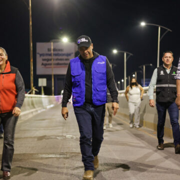 SUPERVISA LEO MONTAÑEZ OPERATIVO NOCTURNO DE LIMPIEZA EN PUENTE ELEVADO DE SEGUNDO ANILLO SUR Y BLVD A ZACATECAS