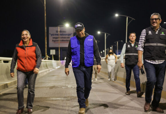 SUPERVISA LEO MONTAÑEZ OPERATIVO NOCTURNO DE LIMPIEZA EN PUENTE ELEVADO DE SEGUNDO ANILLO SUR Y BLVD A ZACATECAS